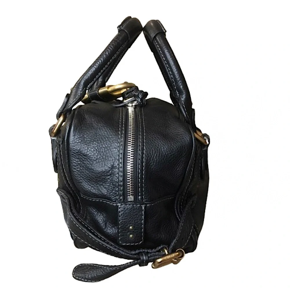 SOLD   CHLOE Paddington Black Leather Padlock Bag with Lock and Key COA Dust Bag - Picture 6 of 17